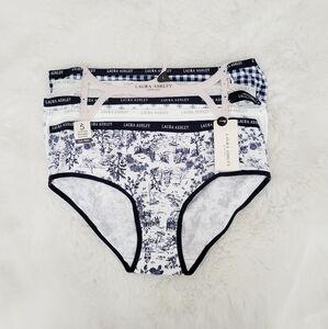 🦋LAURA ASHLEY 5-PACK COTTON SPANDEX PANTIES SIZE L